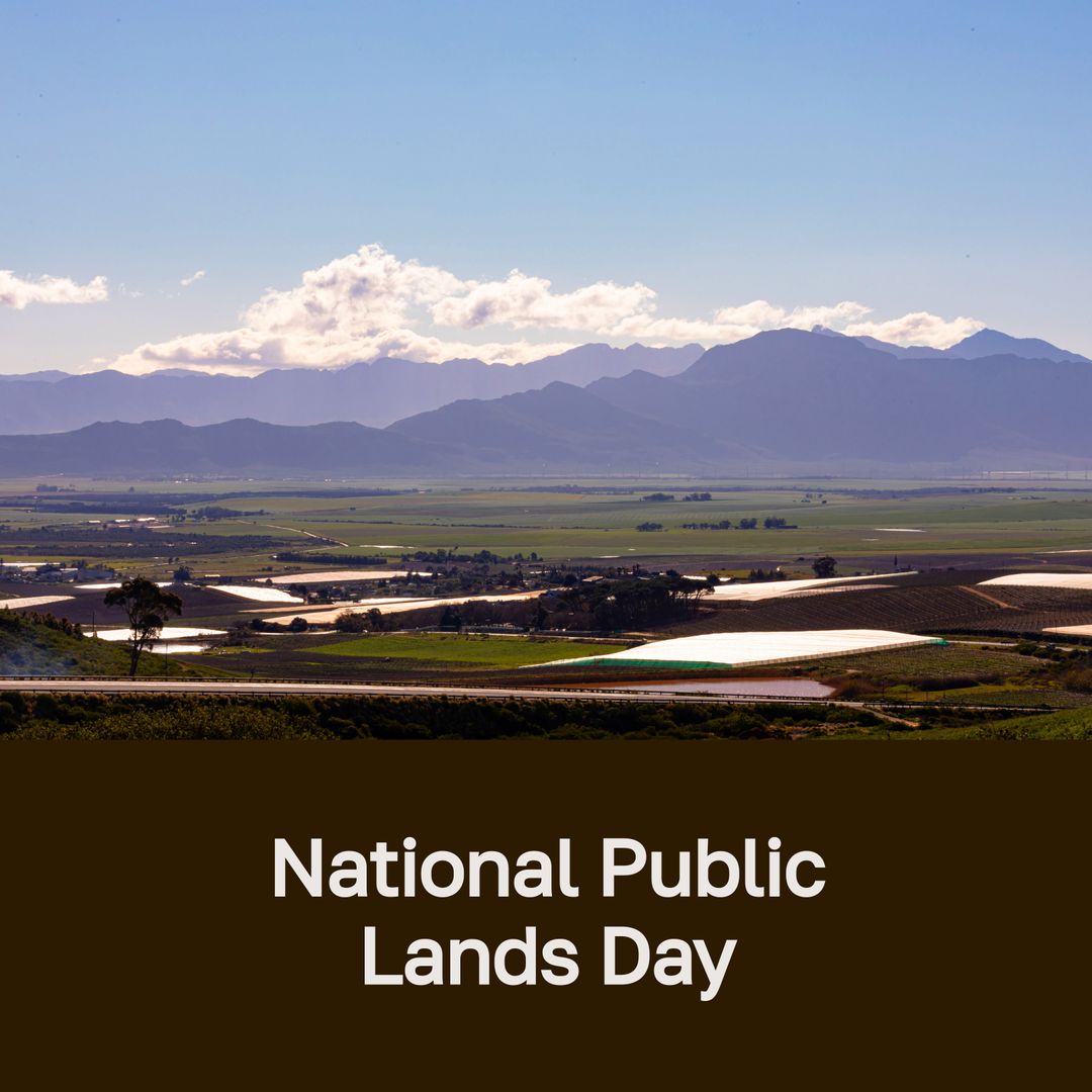 National Public Lands Day Landscape View with Mountains