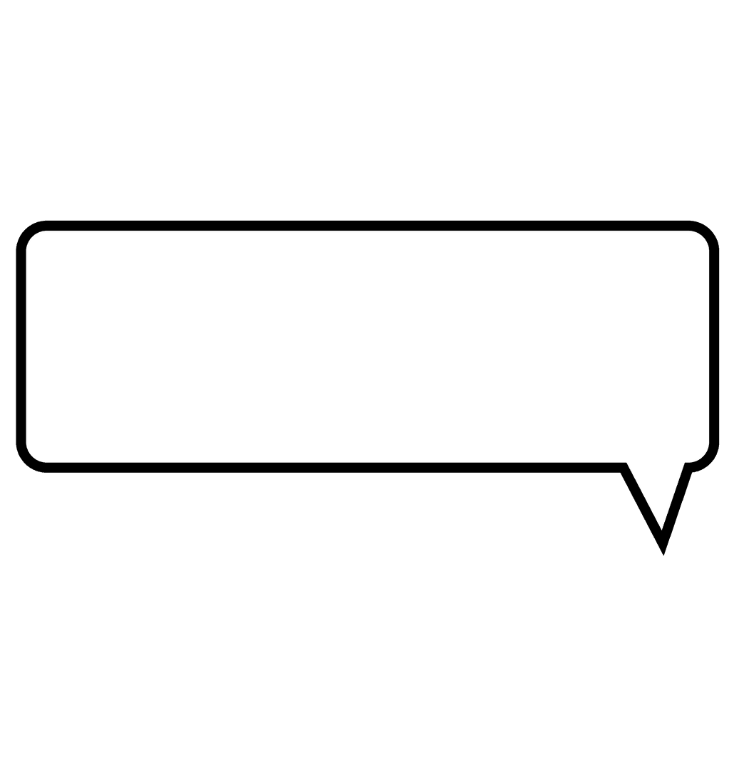 Speech Bubble Clipart on Transparent Background for Communication Design