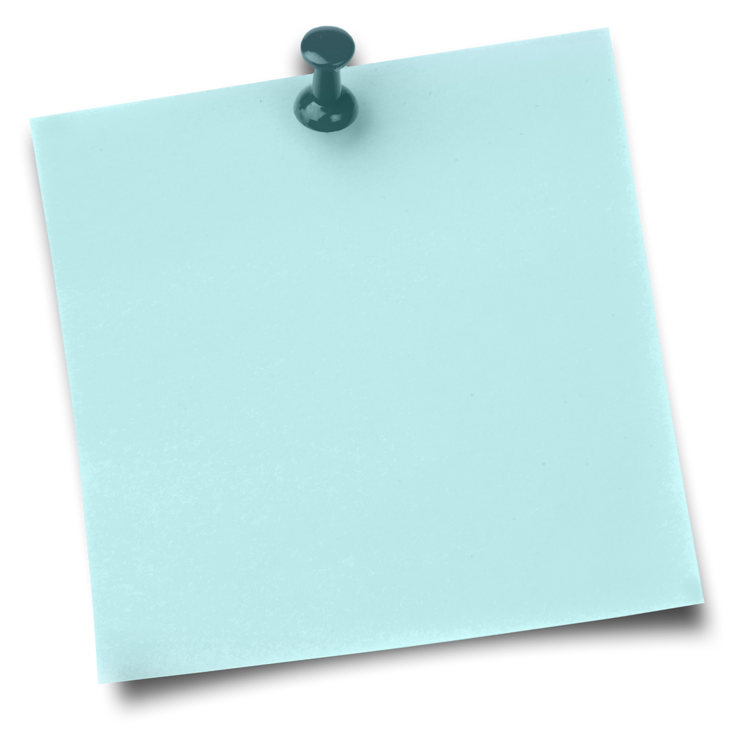 Blue Transparent Sticky Note with Thumbtack Pin - Download Free Stock Images Pikwizard.com