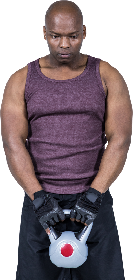 Fit Man Exercising with Kettlebell on Transparent Background - Download Free Stock Images Pikwizard.com