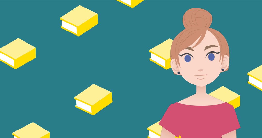 Digital Illustration of Woman Discussing Learning and mentoring Concept