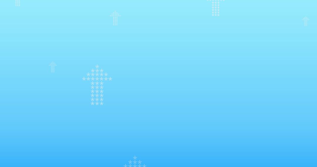 Upward Arrow Symbol Pattern on Blue Background