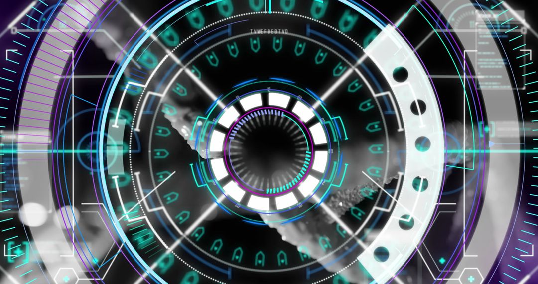 Futuristic DNA Scan Interface Surveillance Concept