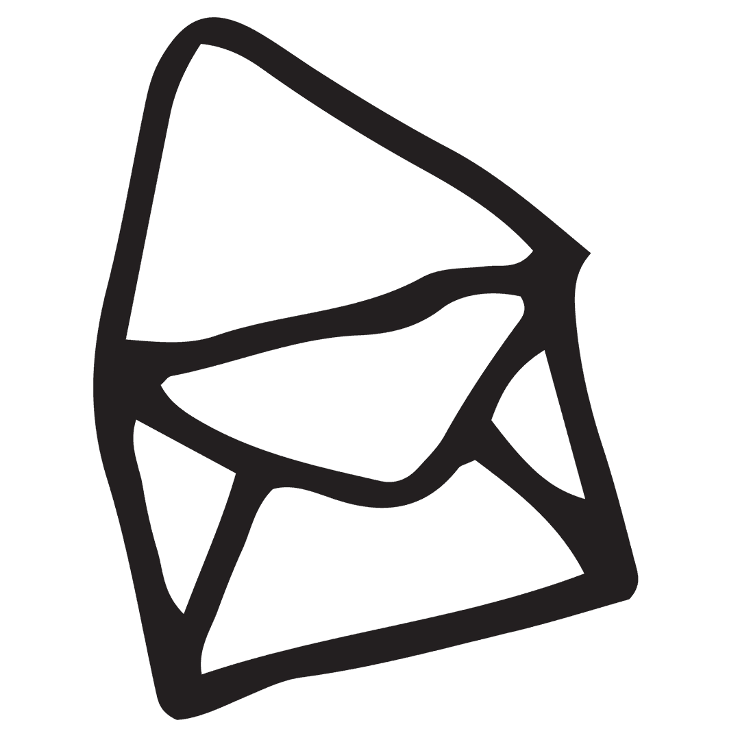 Transparent Envelope Illustration Minimalist Symbol Design