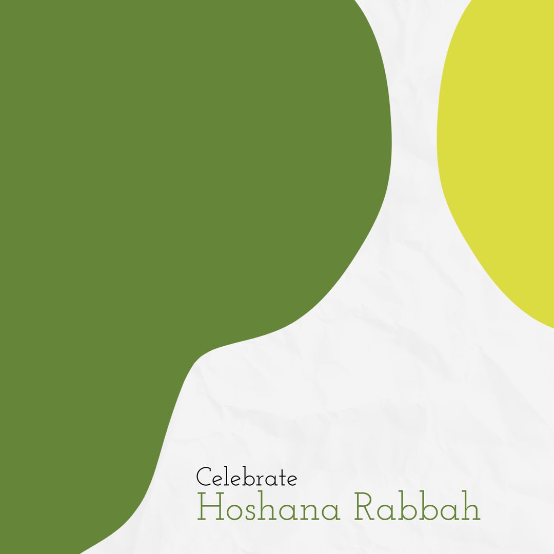 Celebration of Hoshana Rabbah with Modern Vector Design