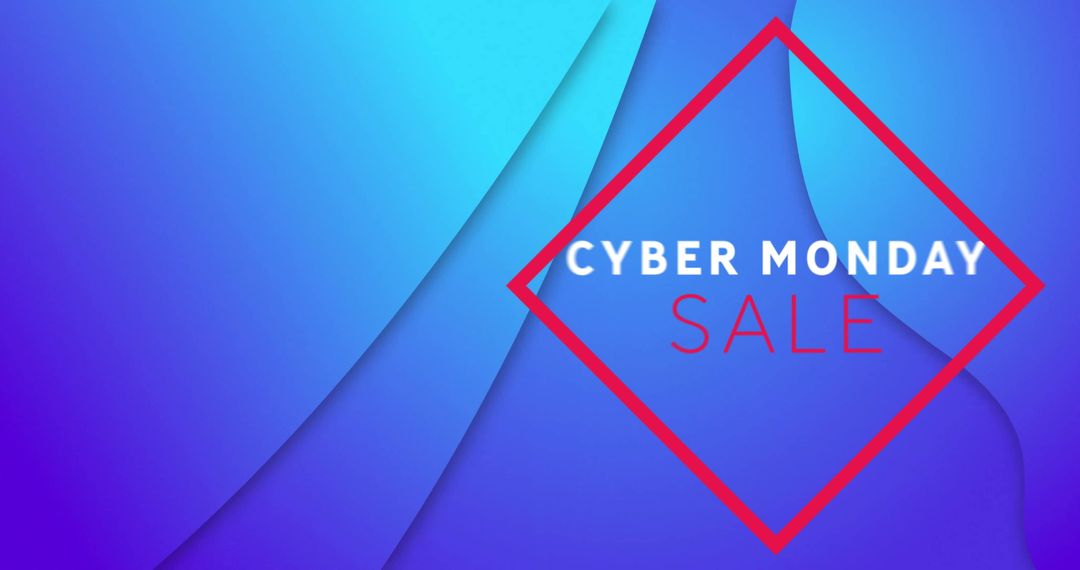 Cyber Monday Sale Promotion on Vibrant Abstract Background