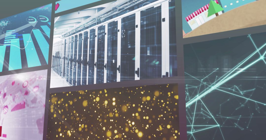 Digital Technology and Business Innovation Concepts Background