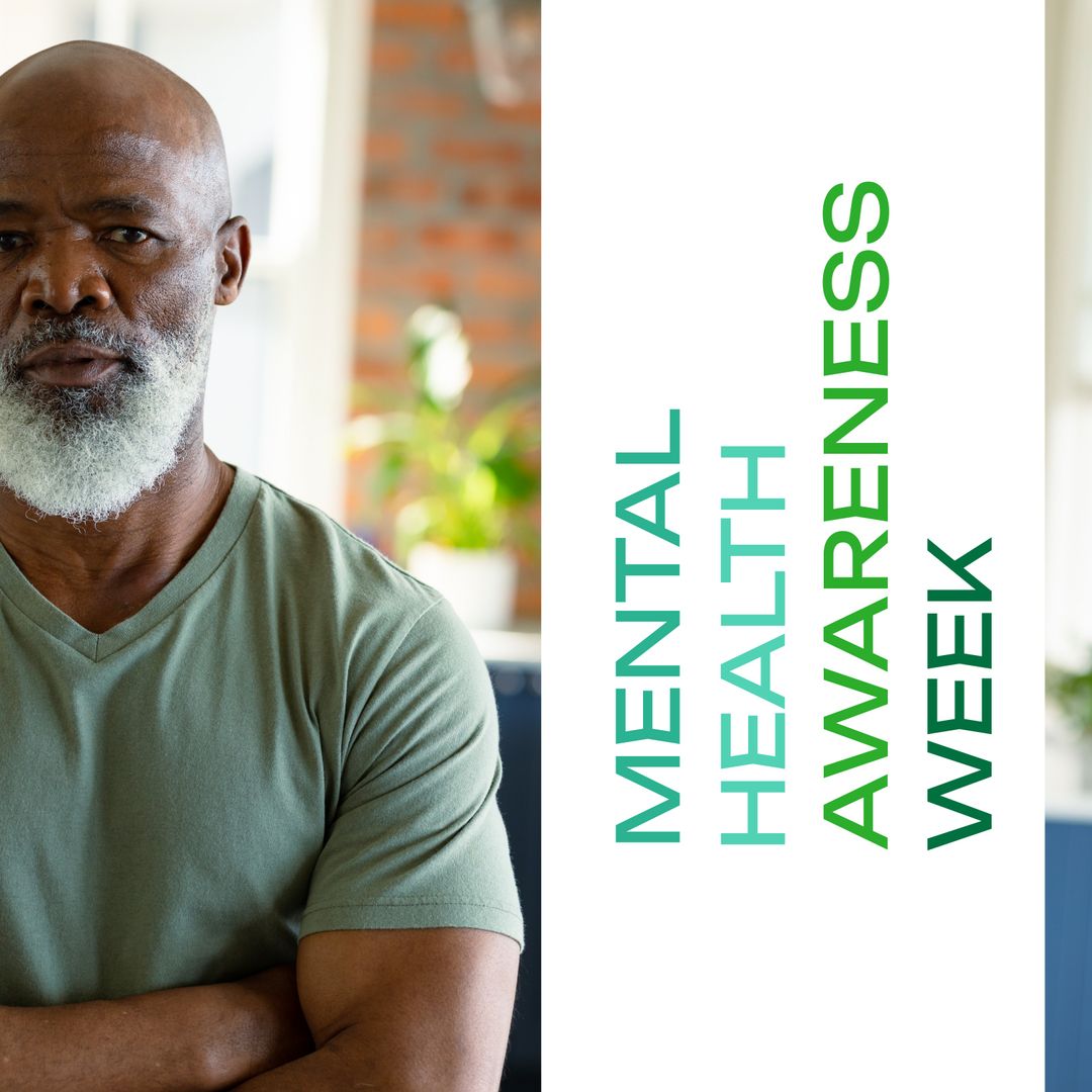 Senior Man Highlighted During Mental Health Awareness Week