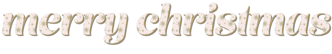 Transparent Star Pattern Merry Christmas Text Design