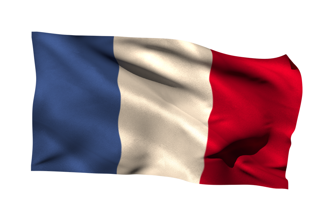 Transparent French Flag Waving in the Wind with Realistic Detail - Download Free Stock Images Pikwizard.com