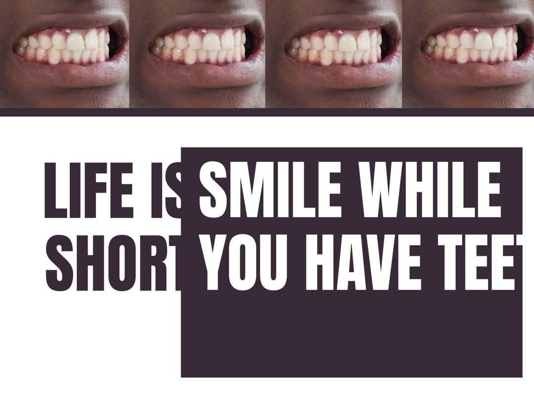 Promoting Oral Health with Playful Smile Phrase