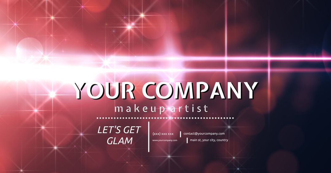 Glamorous Beauty Service Business Card Design Template