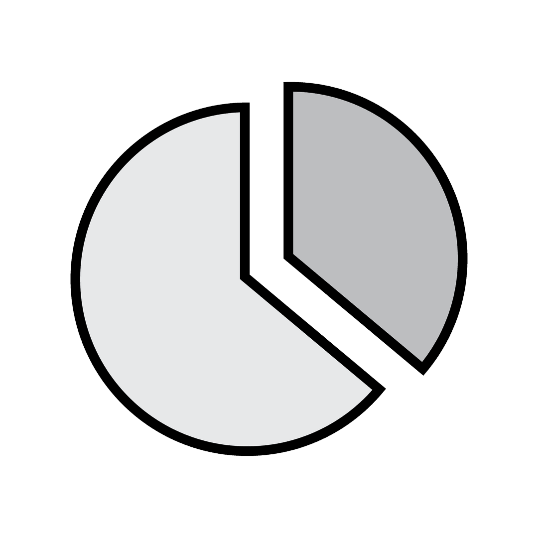 Vector Chart Diagram Circle on Transparent Background