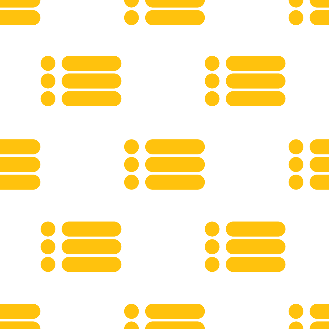 Abstract Yellow Symbol Pattern on Transparent Background