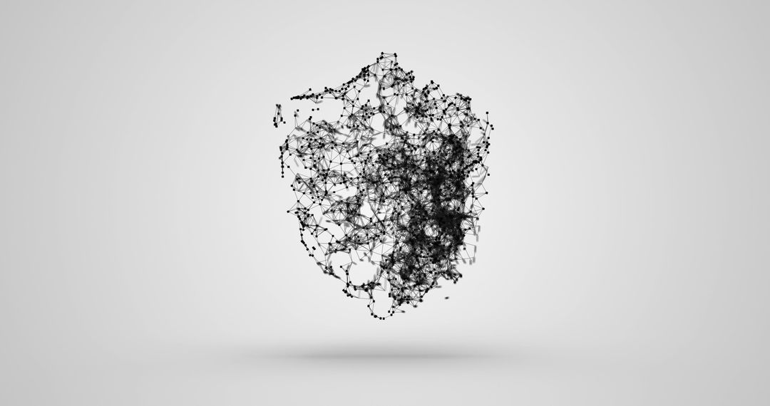 Abstract Network Structure Illustrating Cloud Data Security