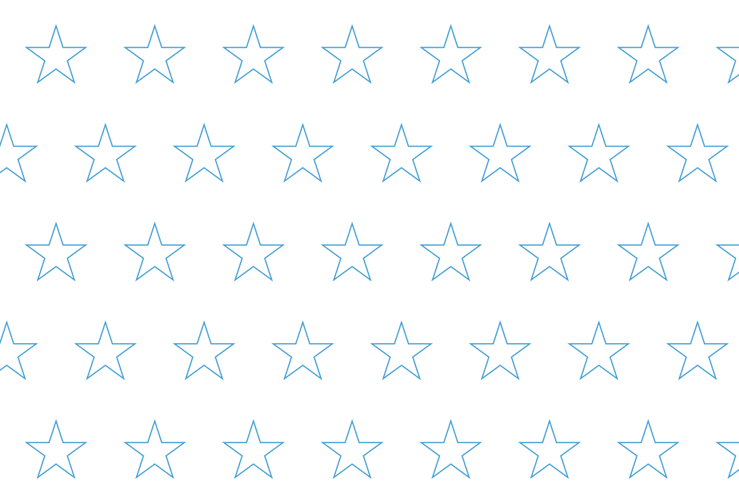 Blue Stars Pattern on Transparent Background for Creative Design