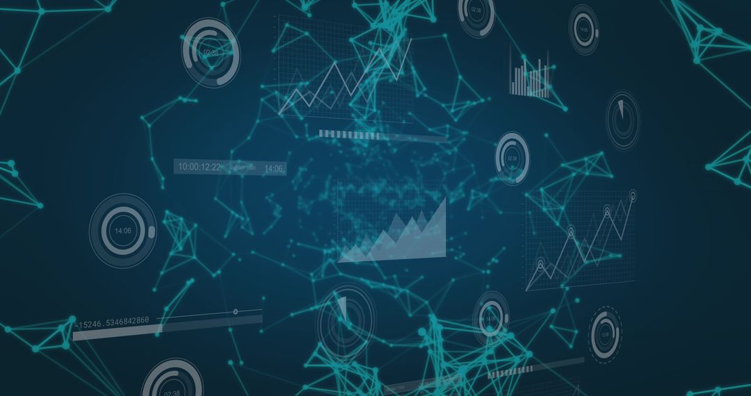 Abstract Digital Data Visualization Background