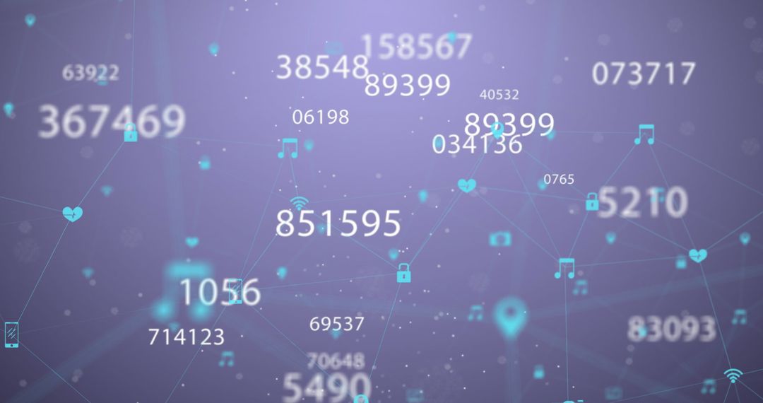 Digital Network with Evolving Numbers and Symbols