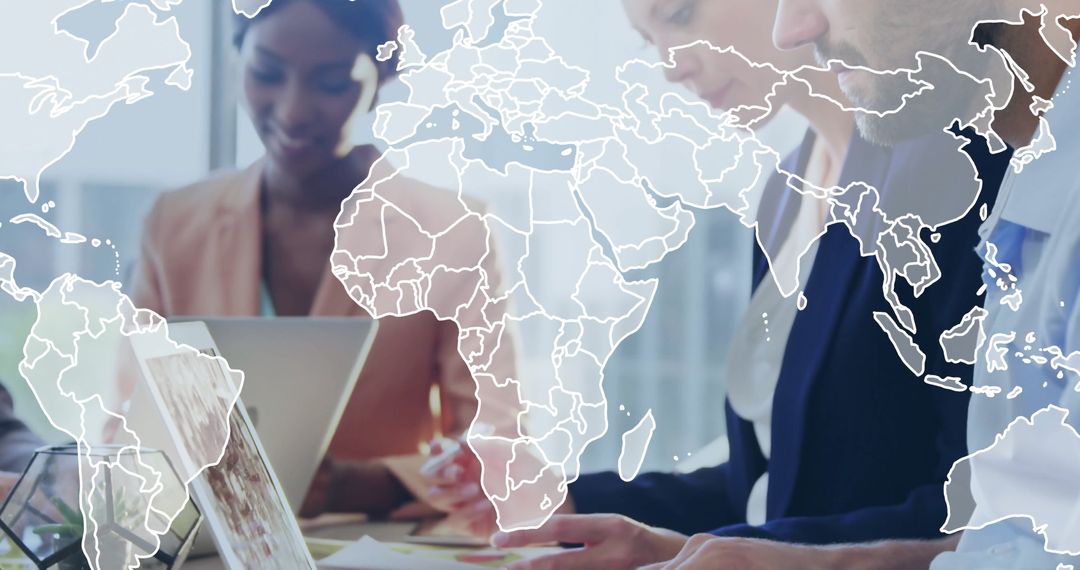 Global Collaboration and Technology in Modern Office