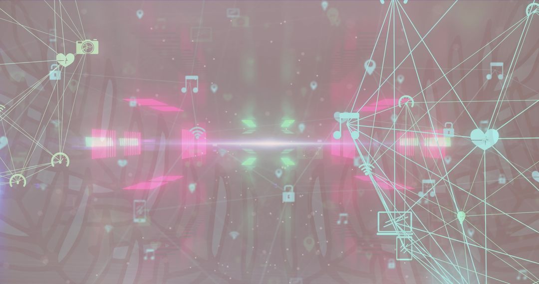 Digital Network and Technology Abstract Background