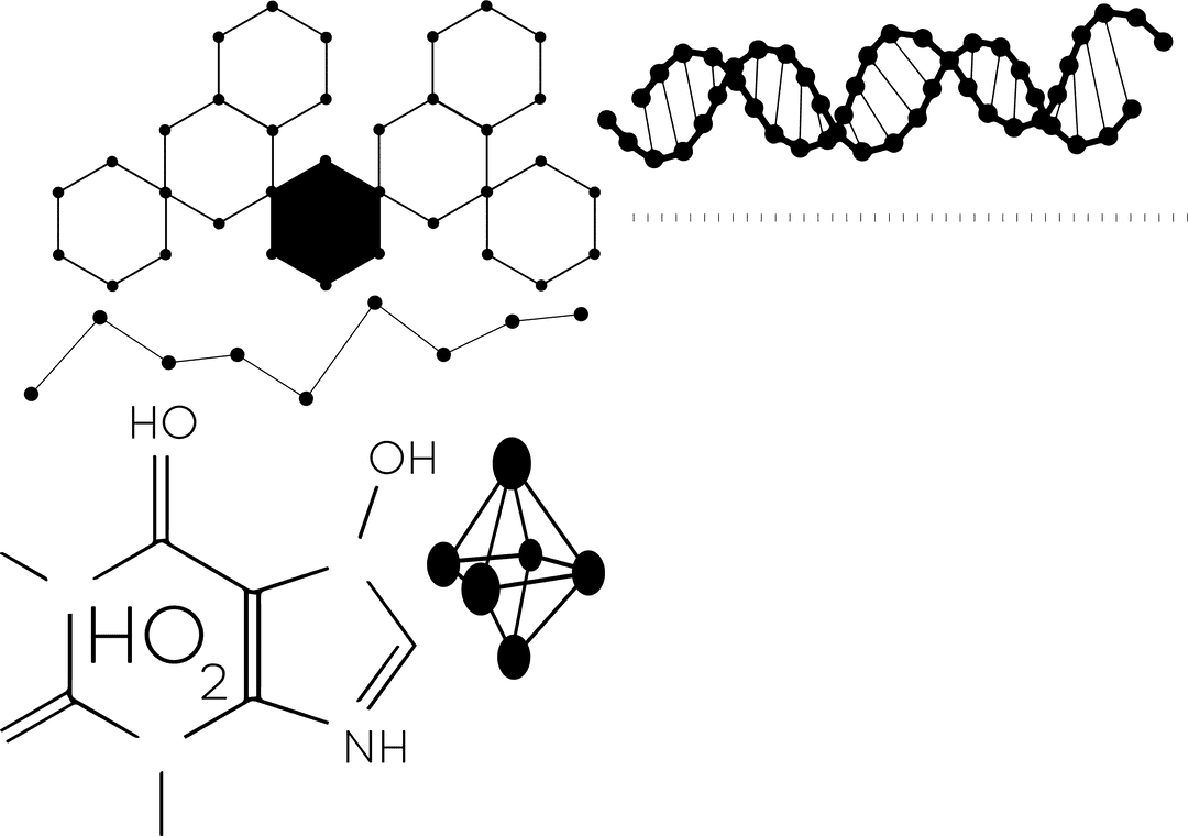 Transparent Benzene Ring Structure Illustration