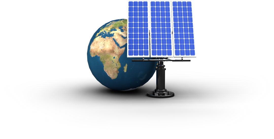 Transparent Globe with Solar Panels Representing Global Renewable Energy - Download Free Stock Images Pikwizard.com