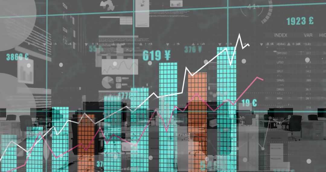 Big Data and Analytics Visualization in Empty Office