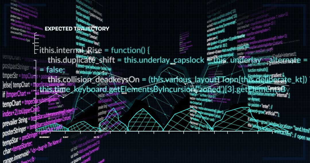 Data Processing Visual with Technical Elements