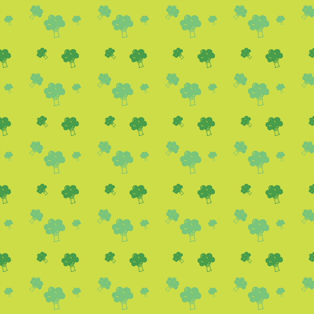 Lush Abstract Symmetrical Design on Transparent Background