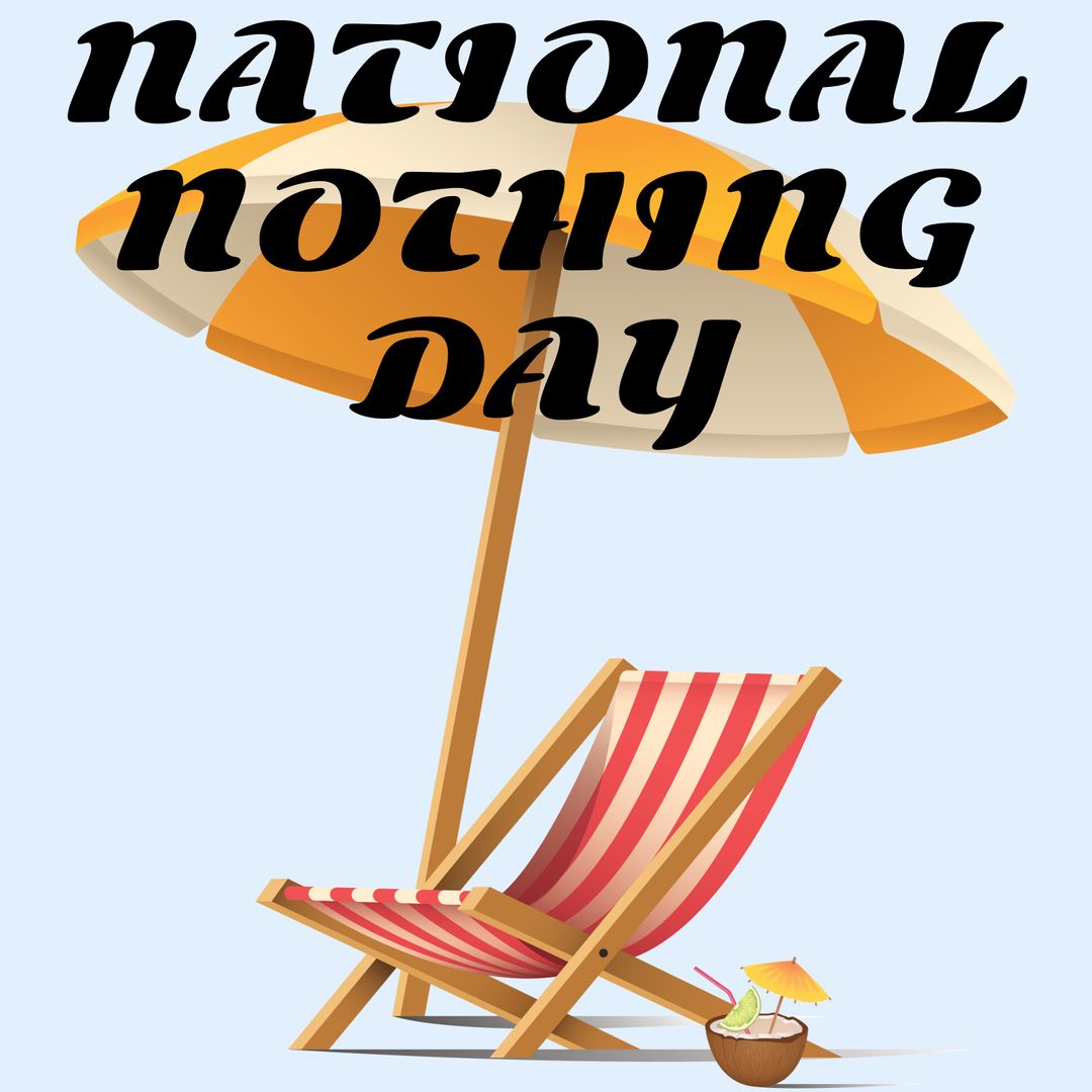 Beach Relaxation Chair with Umbrella for Leisure Concept