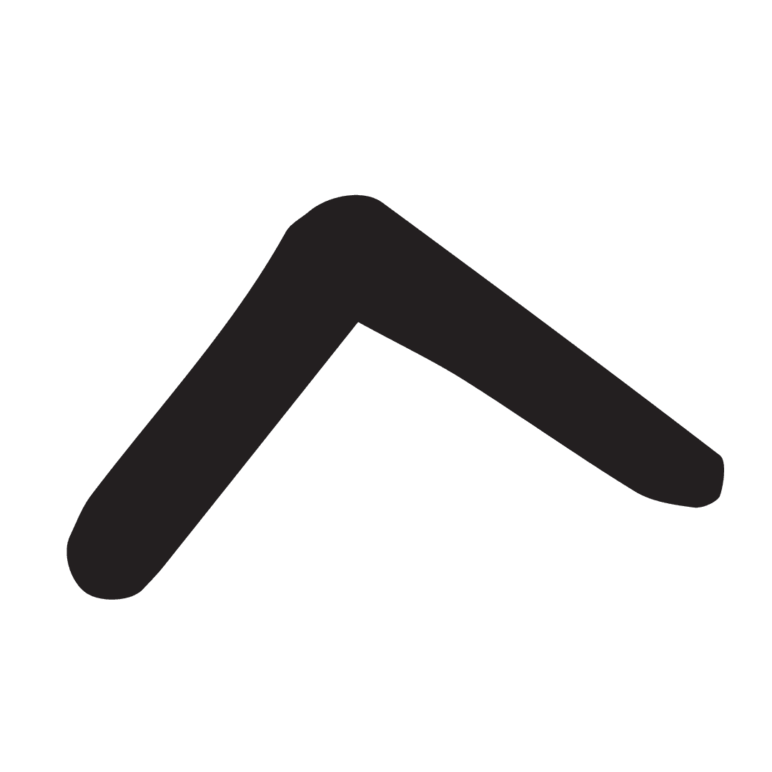 Black Upward Arrow on Transparent Background Symbolizing Growth