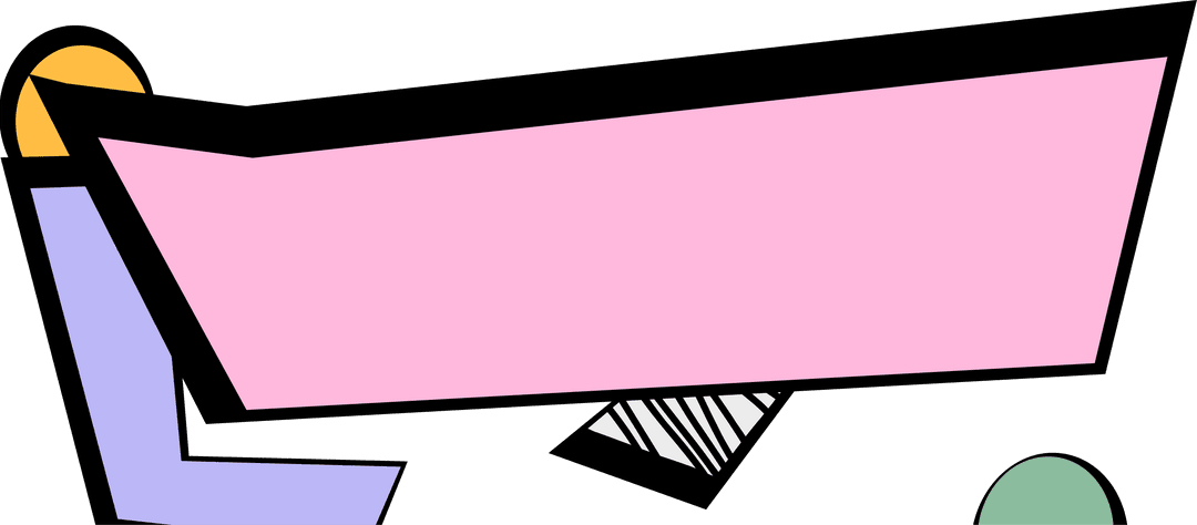 Avant-garde Flat Design with Transparent Geometric Elements