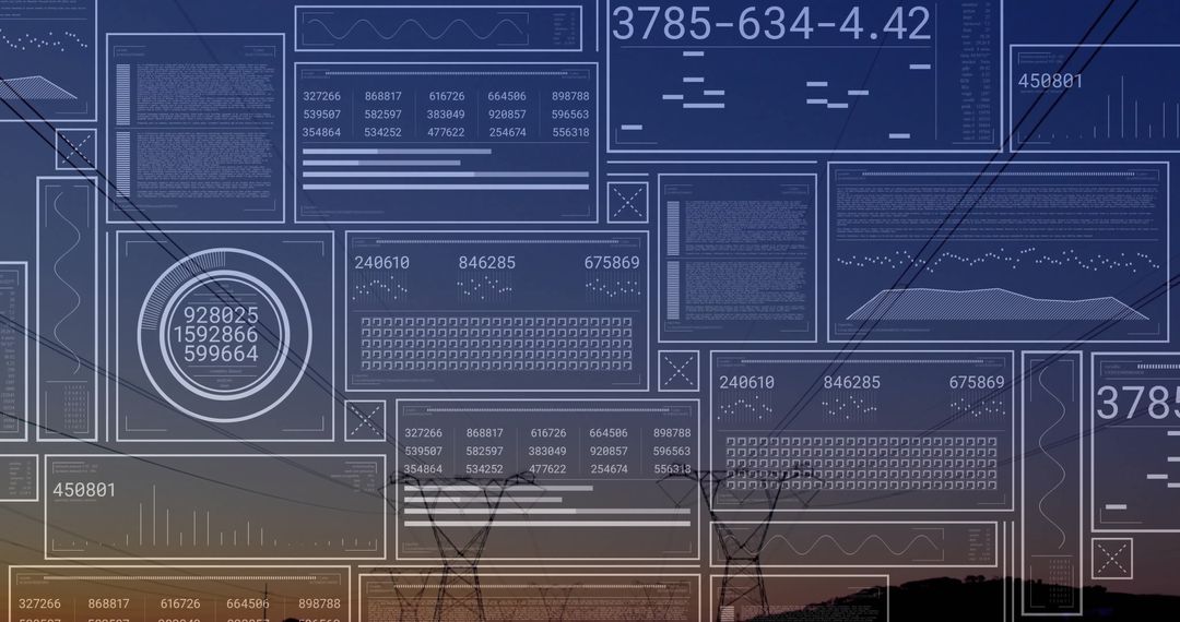 Digital Overlay of Data Analytics and Power Infrastructure at Dusk