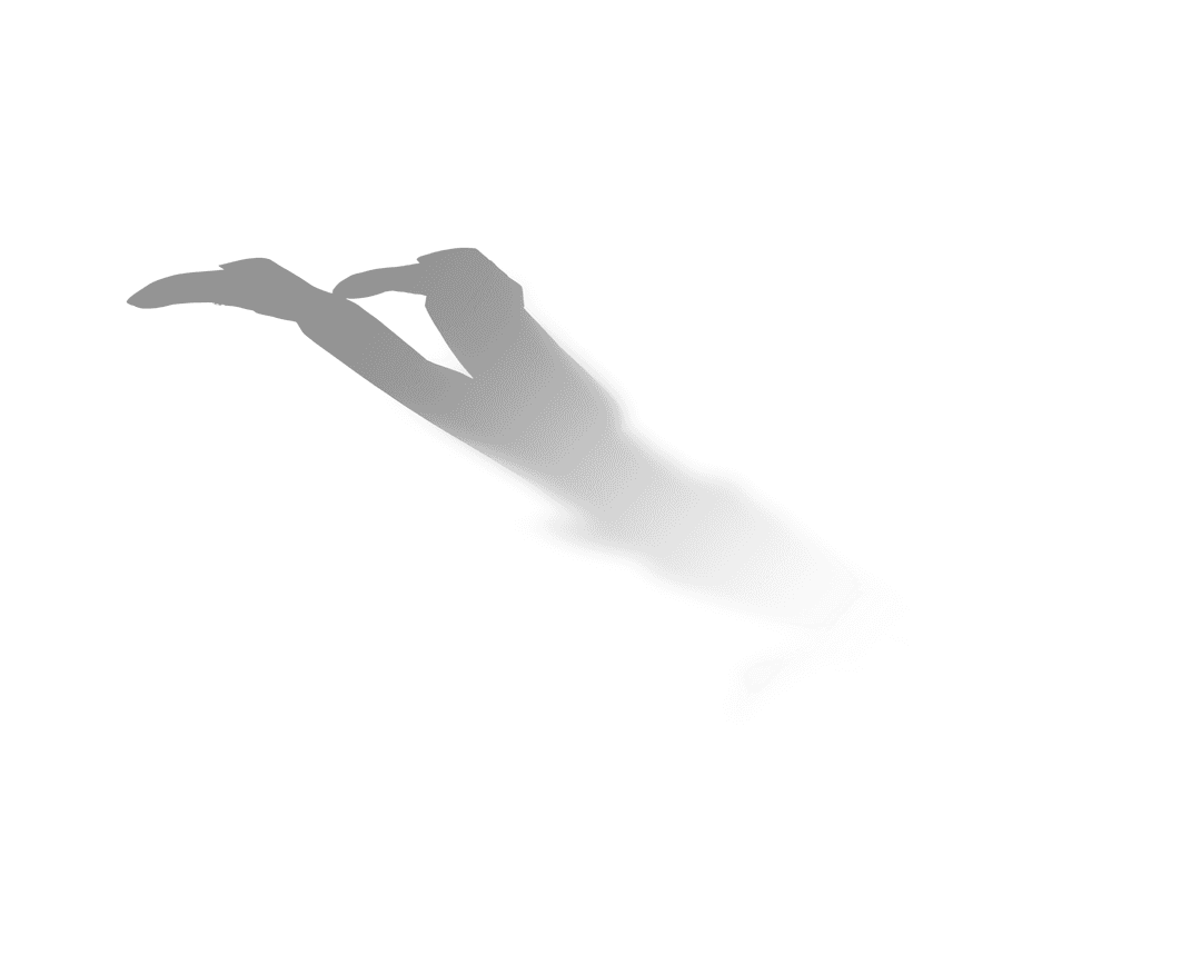 Shadow Silhouette on Transparent Background Representation