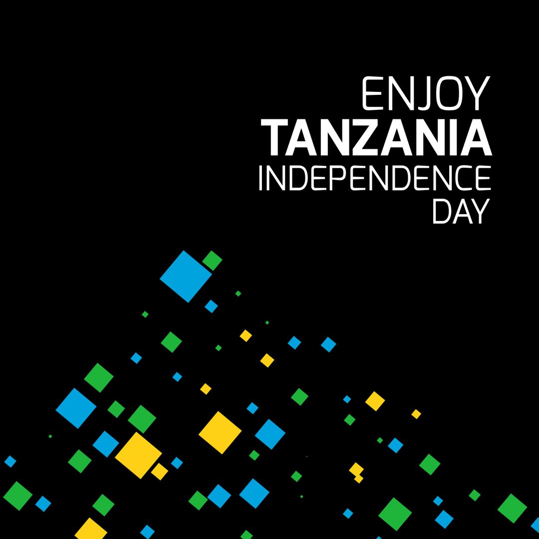 Abstract Tanzania Independence Day Celebration Design