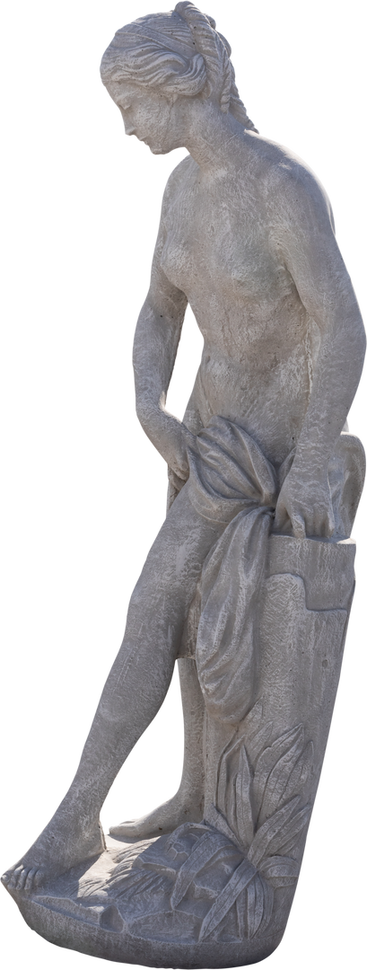 Weathered Ancient Sculpture of Naked Woman on Transparent Background - Download Free Stock Images Pikwizard.com