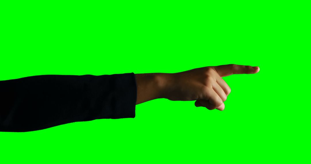 Hand Pointing Index Finger on Green Screen Background - Free Images, Stock Photos and Pictures on Pikwizard.com