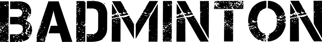 Badminton Text on Transparent Background for Sport Promotions