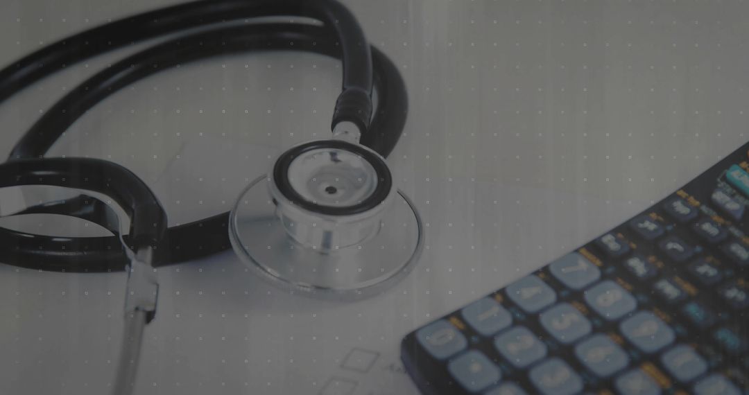 Healthcare Cost Analysis with Stethoscope and Calculator