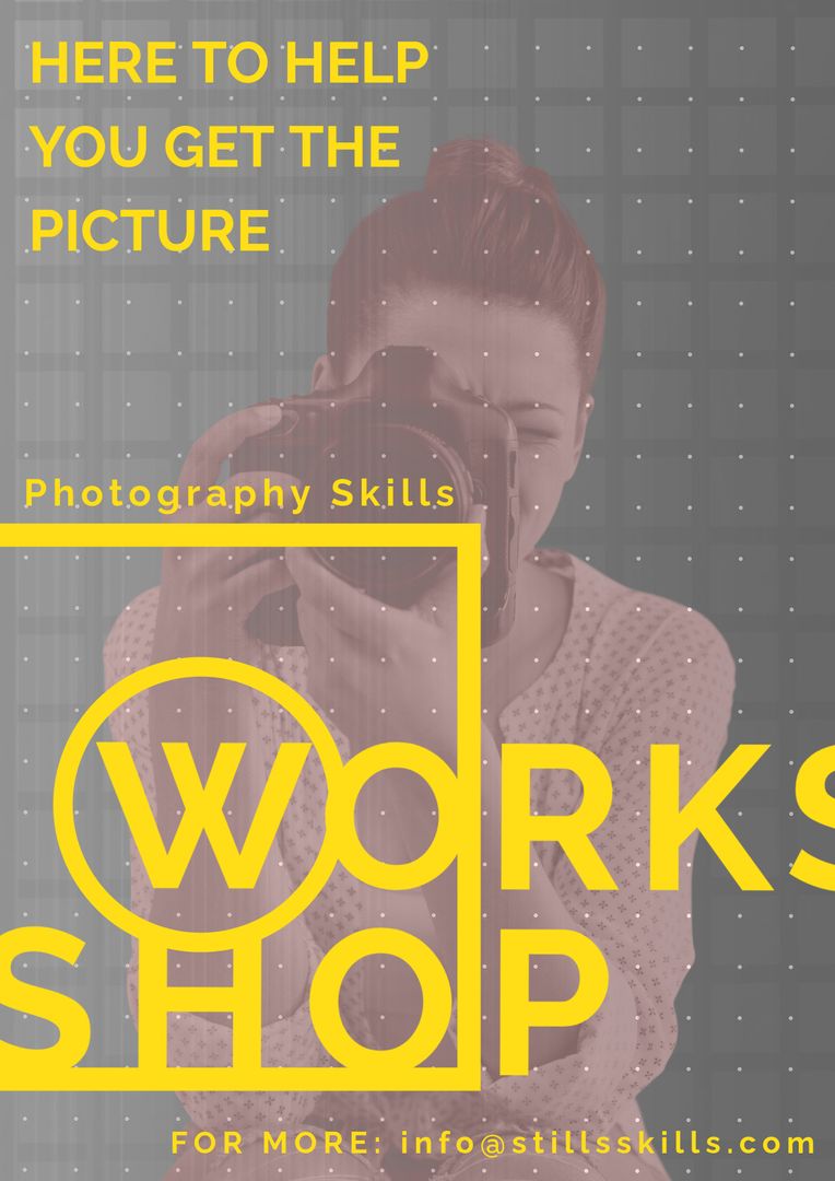 Photography Workshop Advertisement with Engaged Student