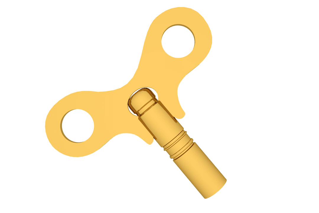 Golden Clock Key on Transparent Background for Time Concepts - Download Free Stock Images Pikwizard.com