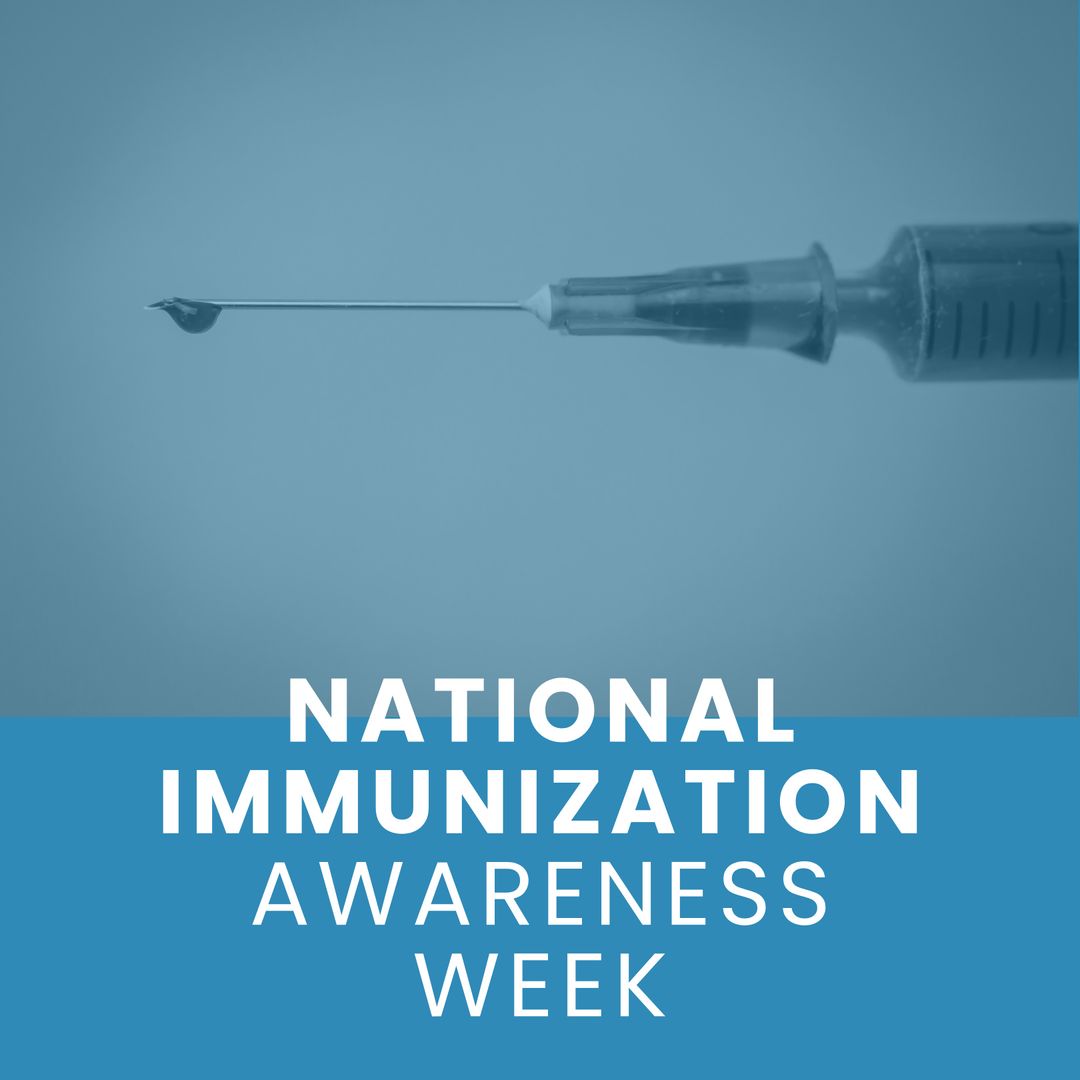 National Immunization Awareness Week Banner with Syringe - Download Free Stock Templates Pikwizard.com