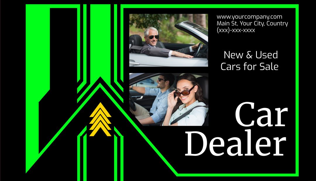 Car Dealership Promotion with Avante-Garde Design