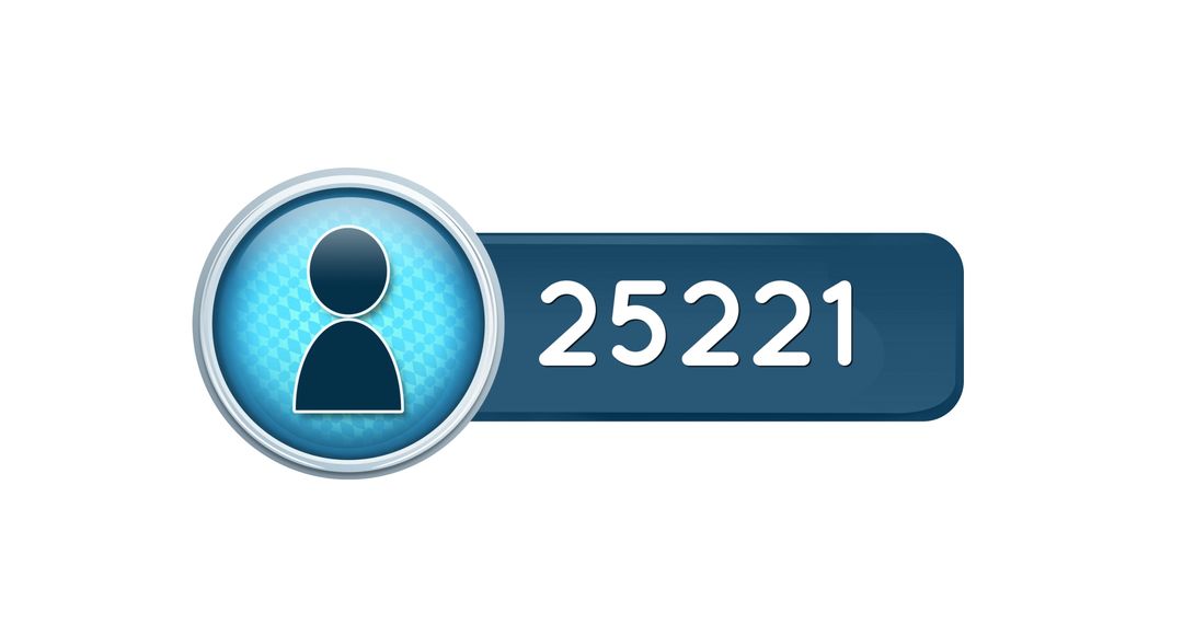 User Count Display with Technology Theme