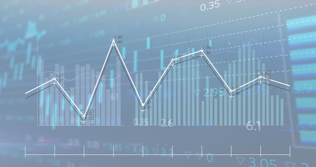 Animated Financial Chart Depicting Stock Market Trends