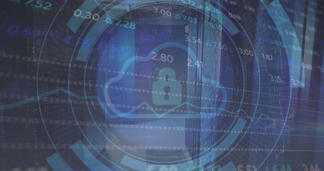 secure cloud computing in data center with trading insights - Free Images, Stock Photos and Pictures on Pikwizard.com