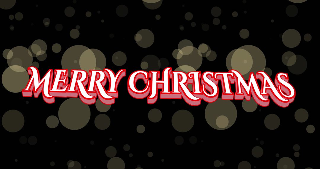 Festive Merry Christmas Greeting on Dark Background - Free Images, Stock Photos and Pictures on Pikwizard.com