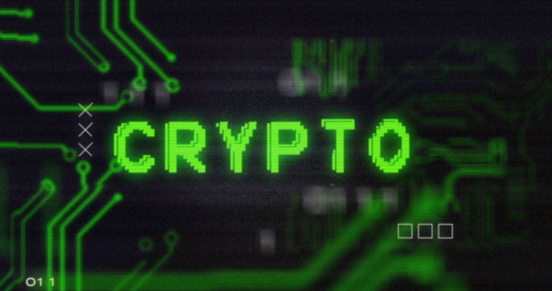 Glowing Crypto Text Among Circuit Patterns