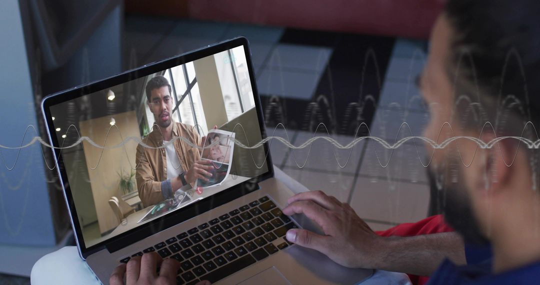 Remote Collaboration Video Call Between Professionals at Work