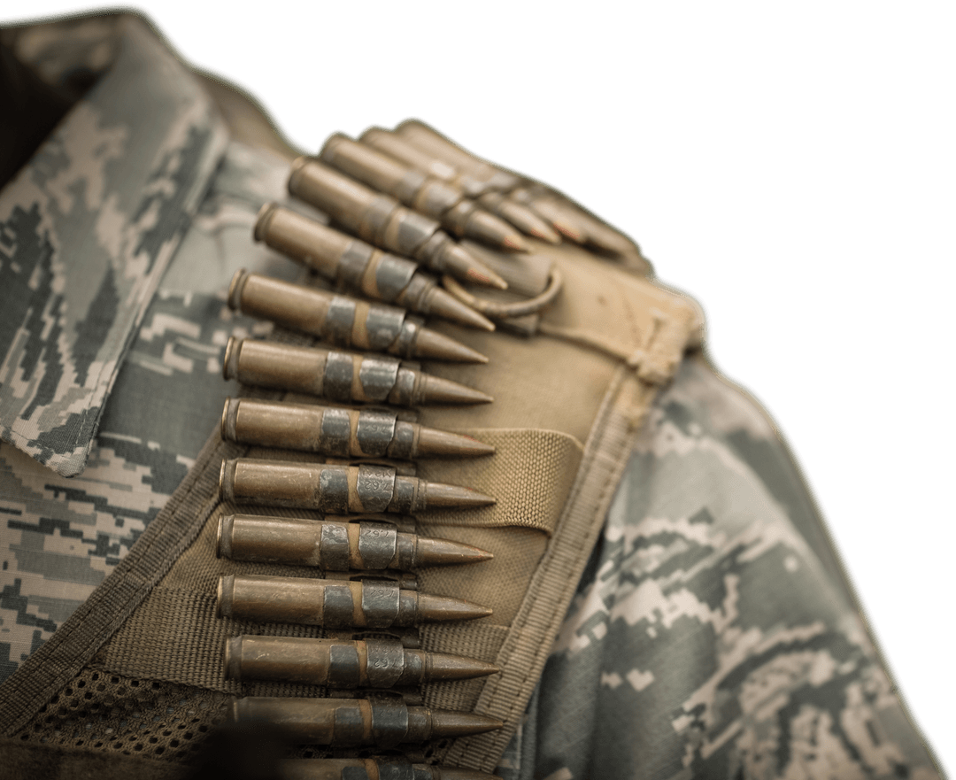 Transparent Military Ammunition Vest Camouflage Bullet Belt